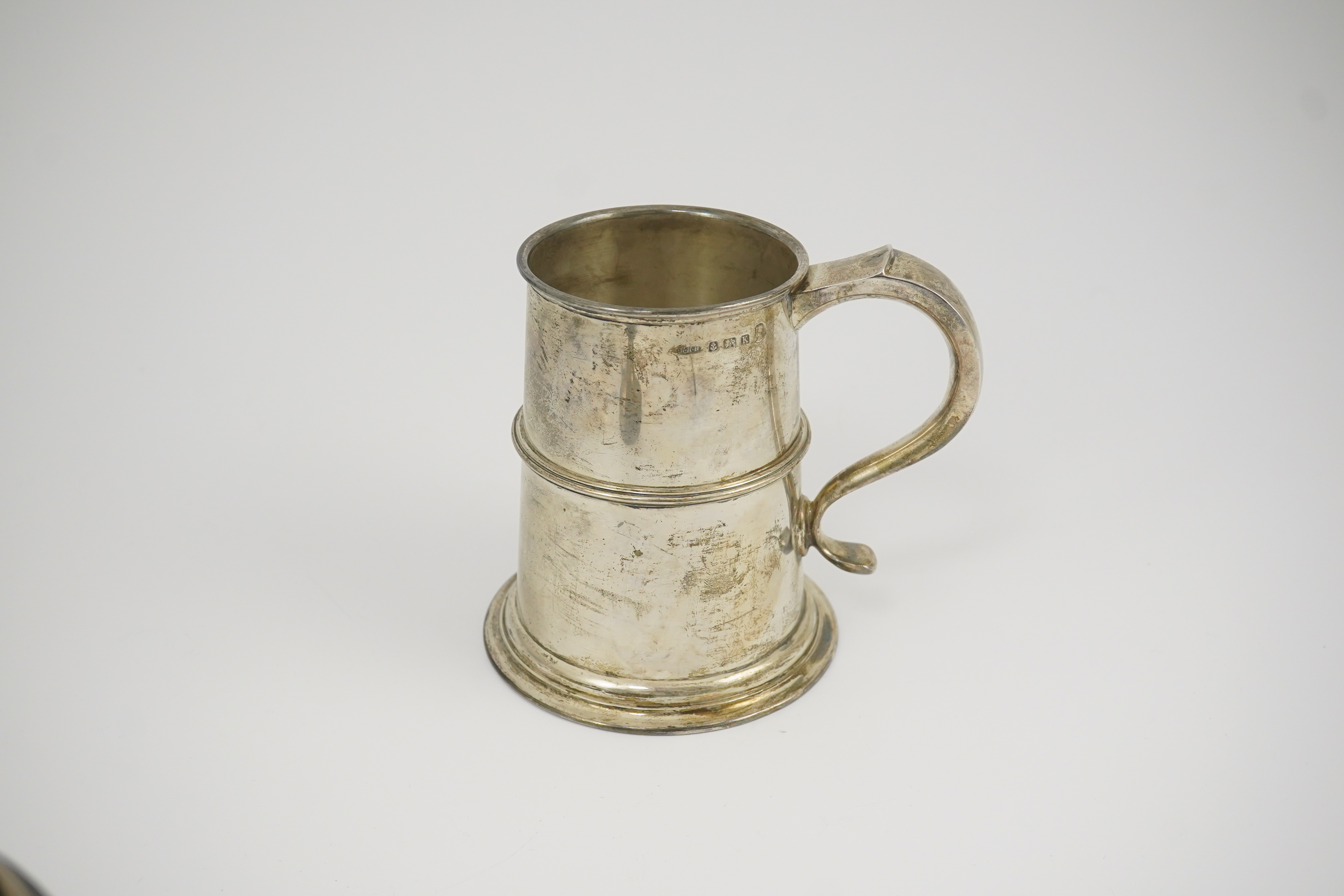 A George V silver mug, by William Hair Haseler Ltd